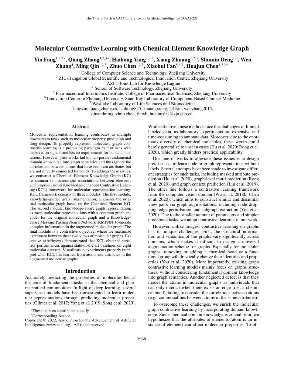 First page of the KCL paper